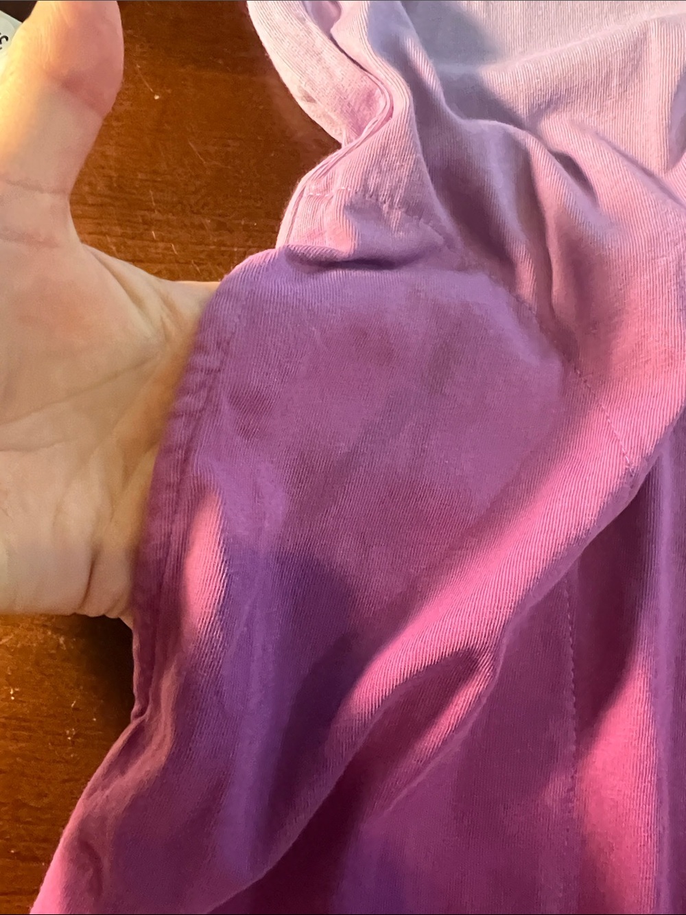Lands' End Lavender to Magenta Ombre Sleeveless Tunic - Picture 4 of 5